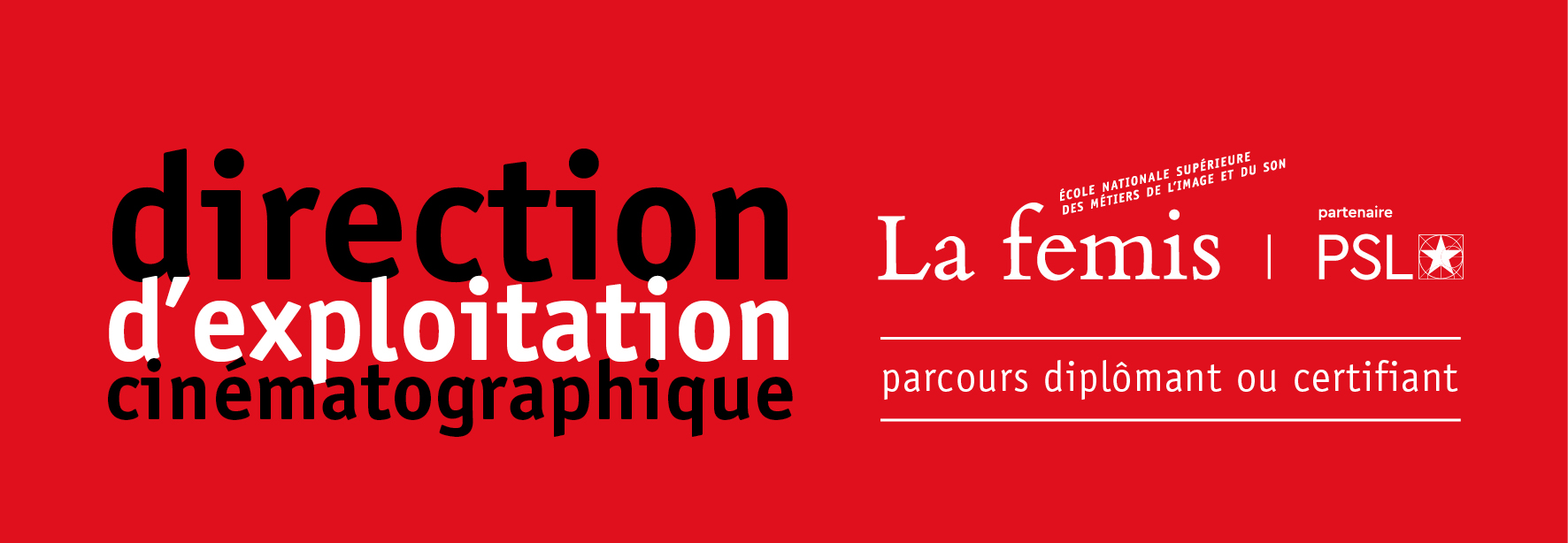 La Femis - Directeur d'exploitation cinématographique
