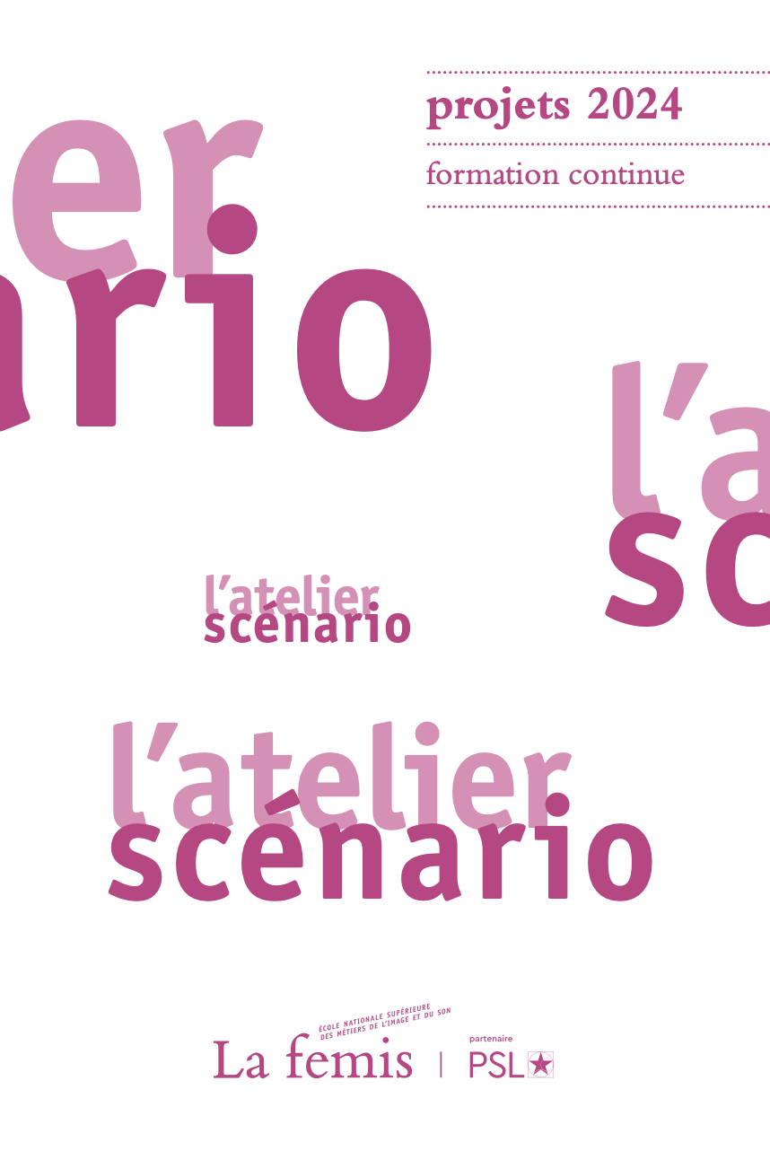 Livret des pitchs de l'Atelier Scénario 2024