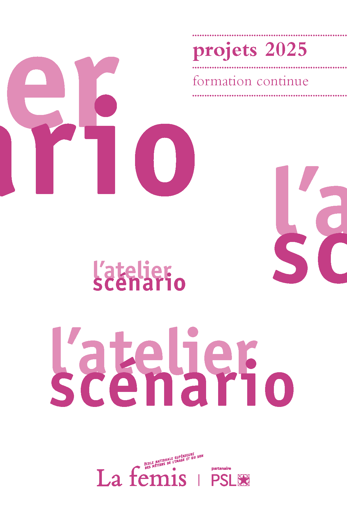 Livret des pitchs de l'Atelier Scénario 2025